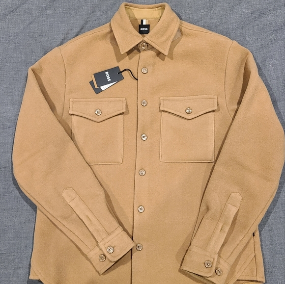 Hugo Boss Wool Blend Shacket - Picture 1 of 5